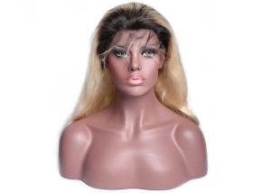 China 10A Grade Blonde Ombre Lace Front Wig Three Sizes Adjustable Strap And Combs factory