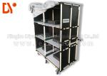 Recycling Tote Cart Turnover Trolley Cold Welded Glossy Surface For Workshop