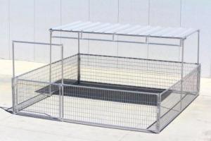 China Fully Welded Cattle Corral Panels 4- Rail Livestock Metal Fence Panels factory
