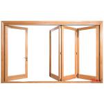 ODM OEM 3 Panel Bi Fold Doors Windows Double Glazed