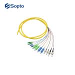Multi Mode Duplex Fiber Jumper Pigtail LC APC 1.5m Length 0.9mm Diameter
