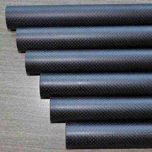 China 3K Glossy Twill Carbon Fiber Tubing Rolled Wrapping 5000mm Length factory