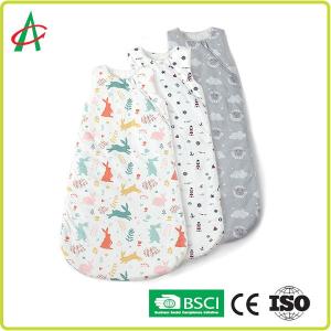 China CE Quilted Sleeveless Infant Sleeping Bag With Zipper factory