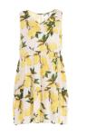 Loose Ladies Plus Size Dresses Short Ladies Dress For Summer Light Print Pattern