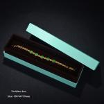 Custom Packaging Cardboard Jewelry Boxes For Necklaces Shoulder Type With Velvet