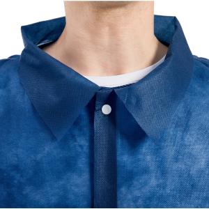 CE FDA Disposable Lab Coats , Full Sleeve Disposable Medical Jacket