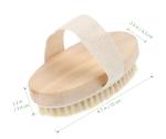 Spa Body Brush Soft Natural Bristle Shower Brushes Wooden Bath Shower Bristle