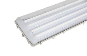 China T8 Waterproof Industrial Lighting Fixture UV Resistant PC Material factory