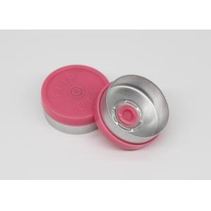China Plain Flanged Red Vial Caps For Injection Vial GMP Certificated Customized Color factory