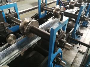 China Fast Speed 40 - 50m / min Top Hat Roll Forming Machine Chain Driven System 1.5mm Max factory