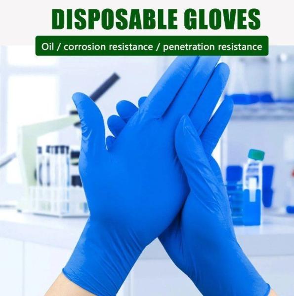 Medical Exam V202 Industrial Grade Powder Free Blue Black Disposable Nitrile