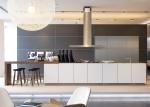 HPDL Kitchen Cupboard Aluminium Fabrication Kitchen Cabinets Contemporary Walnut