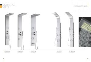 China Professional Stainless Steel Shower Panel , Shower Enclosure Panels 1650 X 260 mm factory