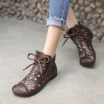 HZM046 Single Shoes Women'S Spring New Thick Heel Pointed Literary Single Shoes
