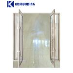 Aluminum Exterior Automatic Sliding Door Double Glass Casement Spring Door