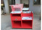 Custom Simple European Checkout Counter / Red Store Cash Desk