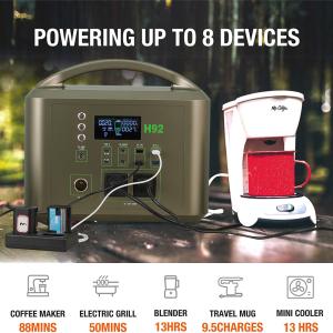 China Outdoor Power Supply Lithium Ion Battery 1.5kw Portable Energy Storage factory