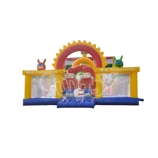Customized 12*8*6m Inflatable Castle Bouncy For Commercial