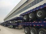 Relay Valve Wabco 2/3/4 Axle 40FT Flatbed Semi Trailer For Heavy Duty Container