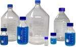 Lab Water Reagent Scientific 500ml Glass Round Media Storage Bottles With GL45