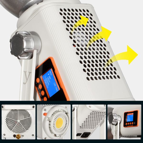 China Yidoblo Factory Product 600 Watt LED Bicolor COB Spot Continuous Light Studio Photographic Lighting for Video & Film Camera Phone factory