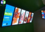 LED Lightbox Sign Restaurant Digital Menu Boards Standard Size Aluminum Frame