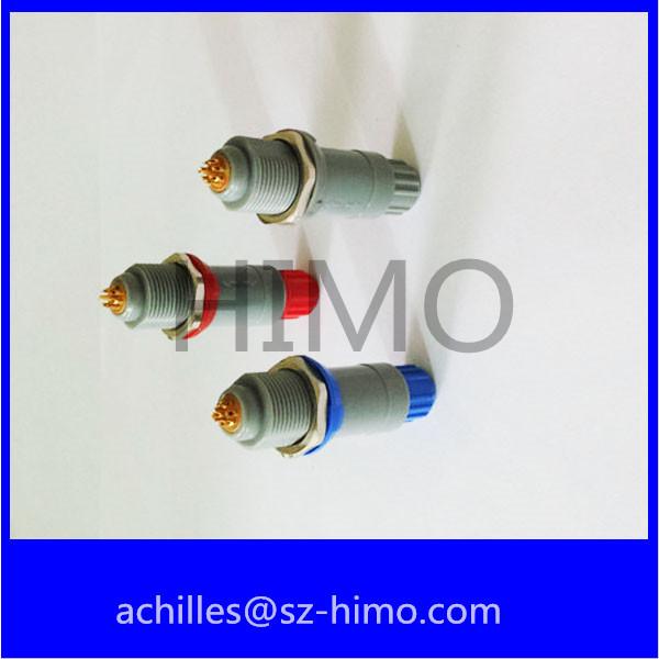 3 lemo plastic push pull connector
