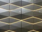 Fireproof Safe 3D shape Aluminum Plastic Laminate Sheet , Aluminum Wall Panels