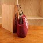Lady Vintage Velvet Rose Flower Kiss Lock Wallet Clutch Card Holder Coin Bag