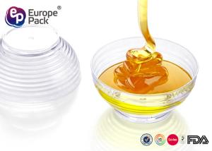 China 90ml Individual Plastic Dessert Cups Clear Disposable Dessert Bowls factory