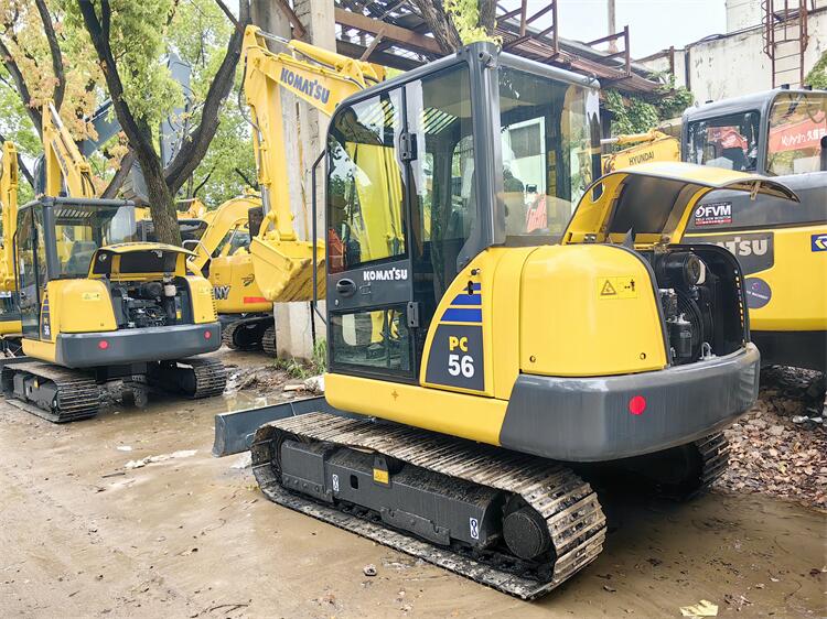Komatsu PC56 Excavator For Construction Used Mini Excavator 34.5KW Machine Weight 5000 KG