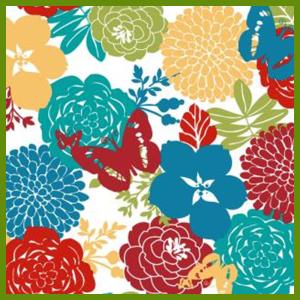 China Flower blooming heat transfer printing tablecloth made of 120gsm polyester fabrics factory