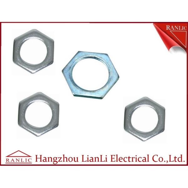 China 20mm to 50mm Hot Dip Gal GI Hexagon Locknut 3.0mm to 6.0mm Thickness factory