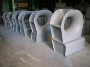 China Stainless Steel Panama Mooring Components / Marine Chocks With Sandblasting Surface factory
