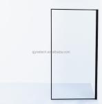 Elegant Single French Shower Door 6-12mm Thickness Fine Polished Edge Tempered