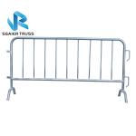 Galvanized Retractable Steel Crowd Control Barrier 200mm Space