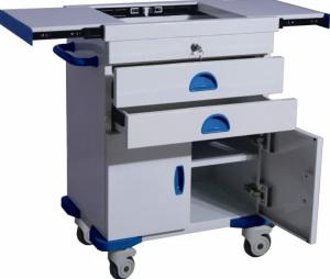 China Doctor Use Medical Crash Carts With Epoxy Coated Steel Structure factory