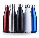 Leak Proof Double Wall Insulated Water Bottle 17oz 500ml Colorful Keep Hot Cold