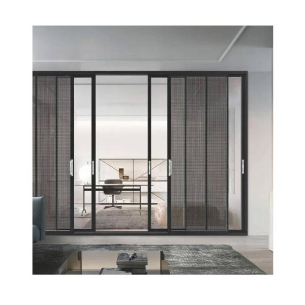 Ultra Narrow Frame Aluminium Sliding Doors With Heat Insulation Coefficient K