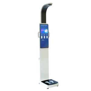 China Digital 300kg Smart Ultrasonic BMI Weight Scale Height Weight Body Fat Analyzer Scale factory