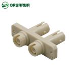 SC Footprint FC To ST Duplex Hybrid Fiber Adapter Beige