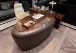 L Shaped Modern Luxury Design High Gloss Executive Office Desk