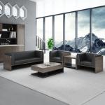 Sectional Modern Office Luxury Furniture 1 2 3 Seater Wooden Design Cowhide