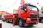 8x4 Truck Crane Mounted Chinese Brand Howo 350hp Weichai Engine XCMG Arm Strong