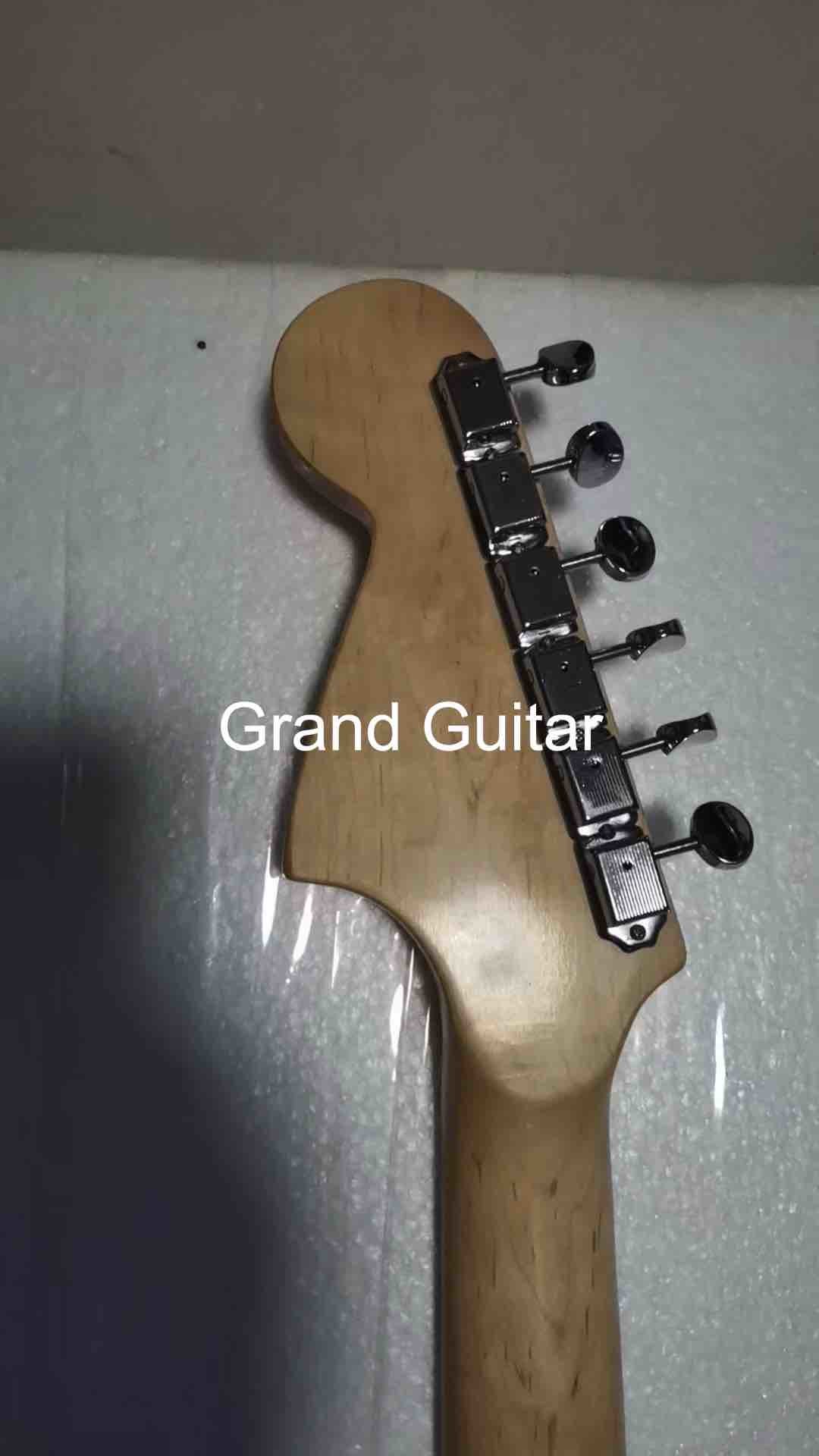 Custom Grand George Harrison Rocky Electric Guitar Accept Guitar and Bass with Colorful Pickups OEM