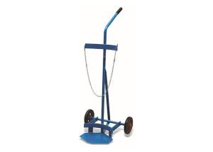 China AC10 AC10-01 Steel Bottle Trolley Cylinder Handling Trolley With Solid Rubber Wheels Capacity 10L-50L factory