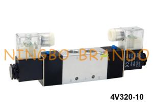 China 4V320-10 Airtac Type Pneumatic Double Solenoid Valve 5/2 Way 24V 220V factory