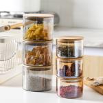 High Borosilicate Glass Storage Jars 310ml 580ml For Kitchen