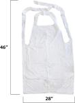 Products Disposable Heavy Weight Plastic/Poly Apron 46 inches x 28 inches - 2
