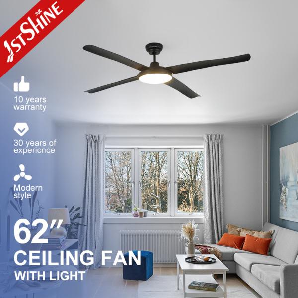 62 Inch Indoor Space LED Ceiling Fan with Quiet Time Setting ETL Certified 10